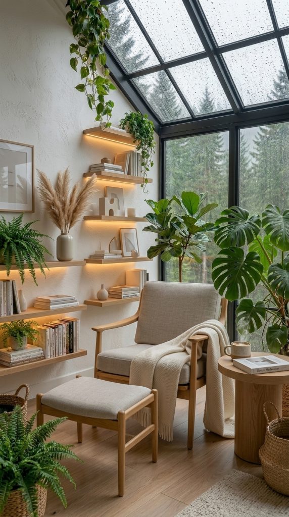 Minimalist Scandinavian Reading Corner