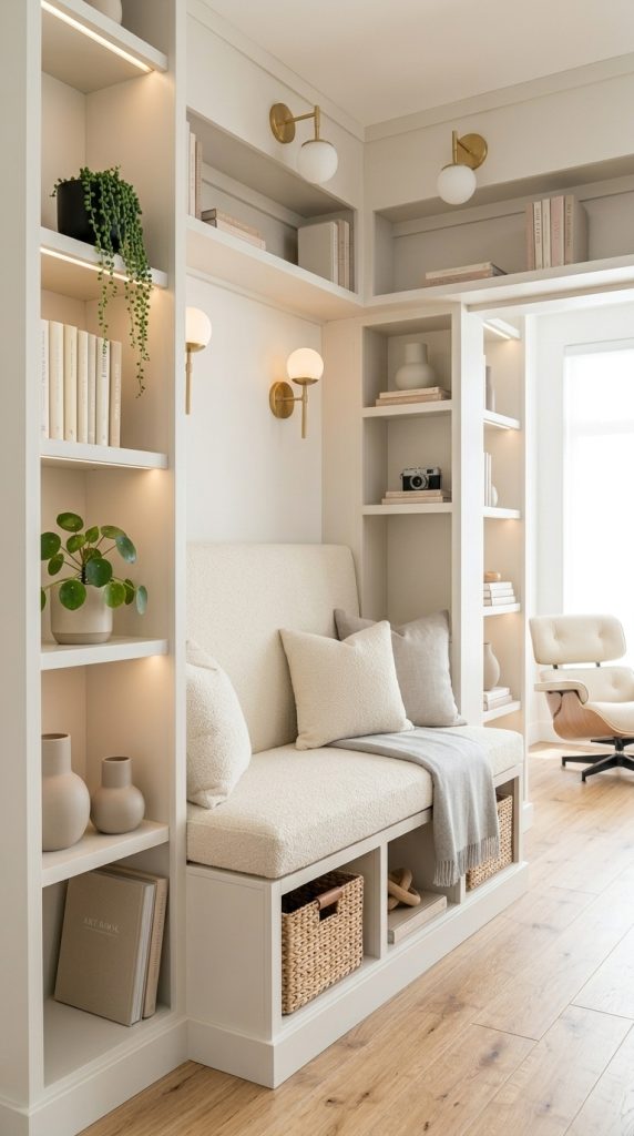 Modern Minimalist Book Nook