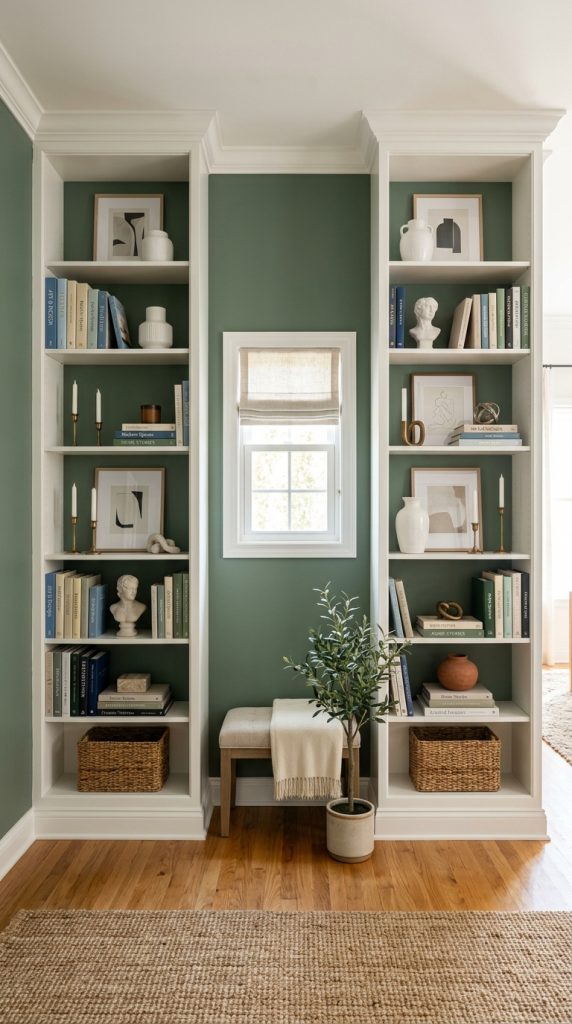 Style IKEA Bookshelves Like Built Ins