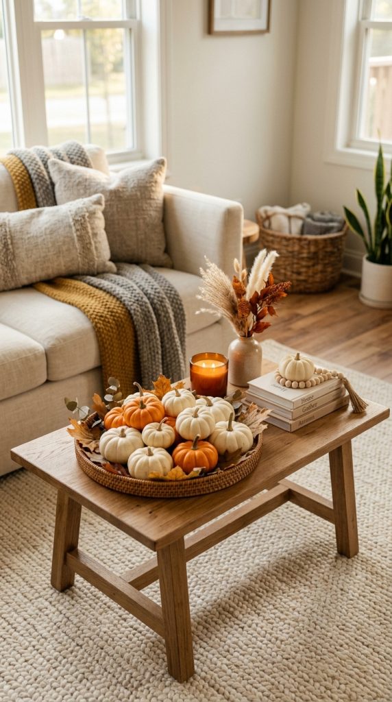 Style a Mini Pumpkin Display