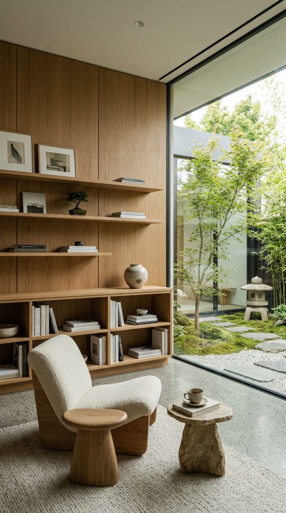 Style a Minimalist Home Library