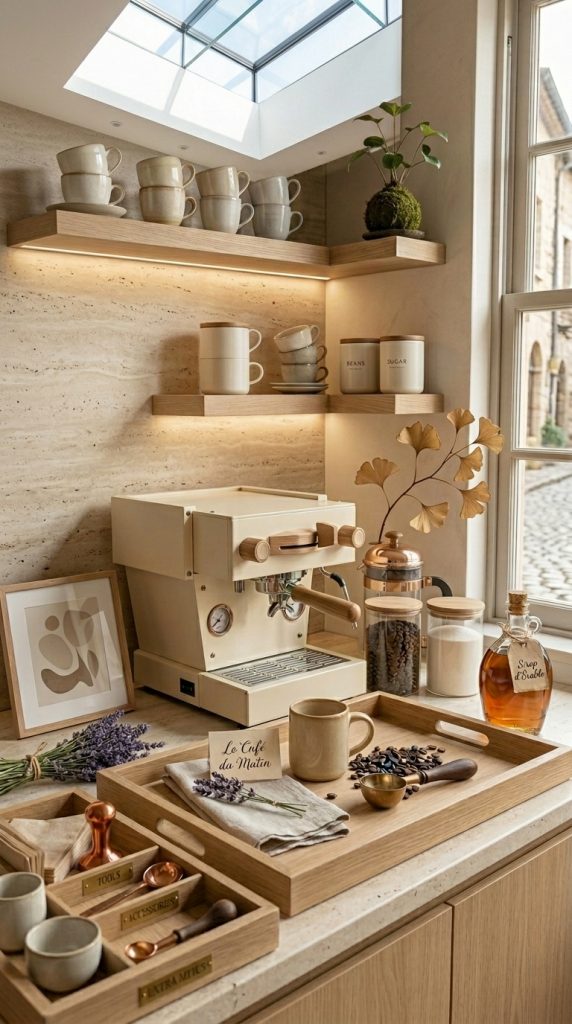 Under-Cabinet Coffee Station