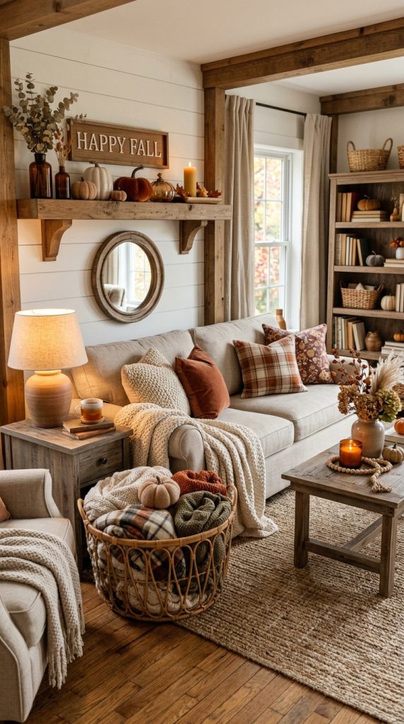 Use Baskets for Cozy Storage