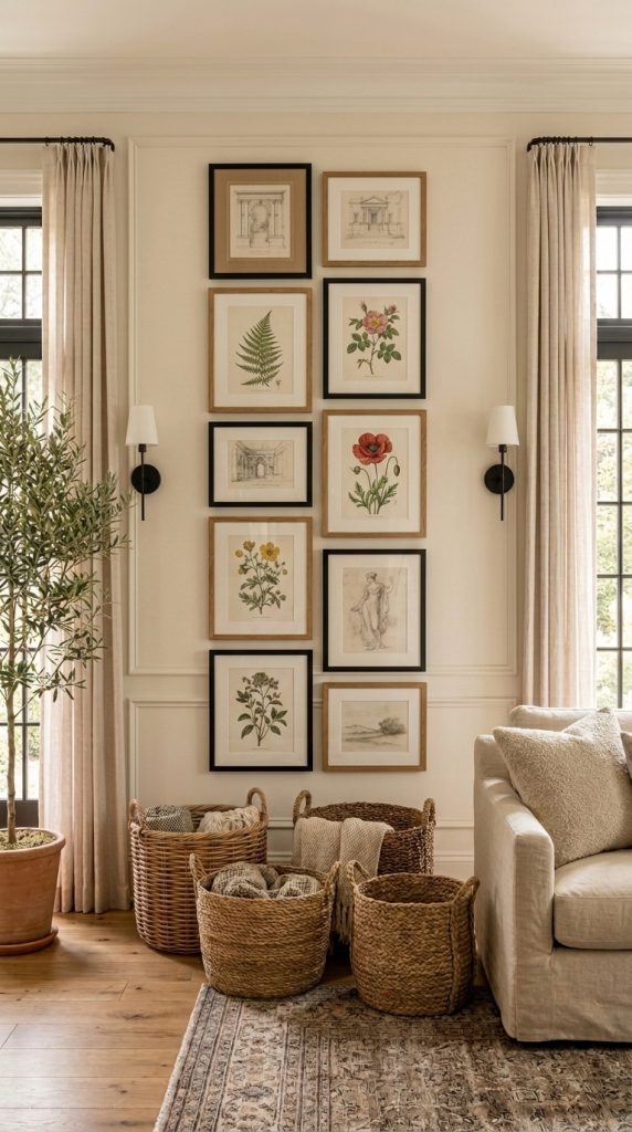 Add A Vertical Gallery Wall