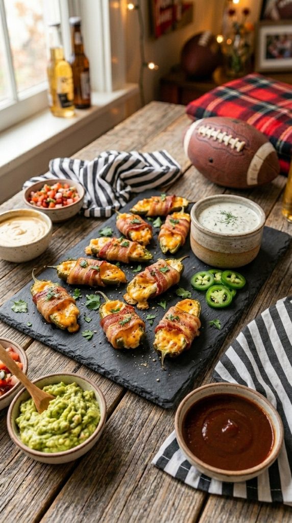 Bacon Wrapped Jalapeño Poppers