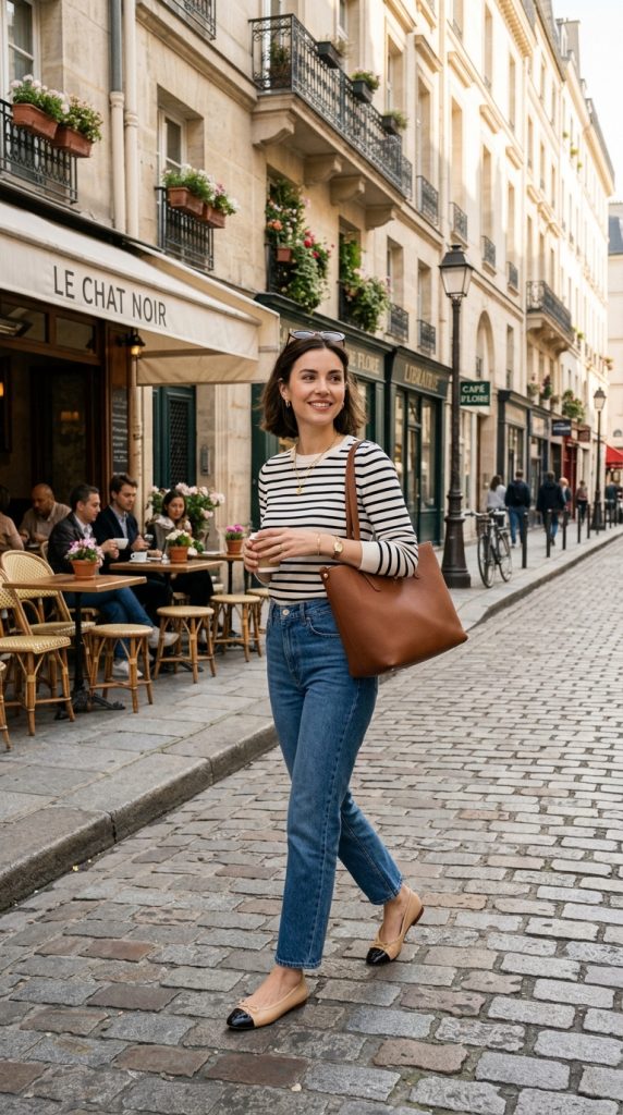 Ballet Flats With Straight Leg Jeans