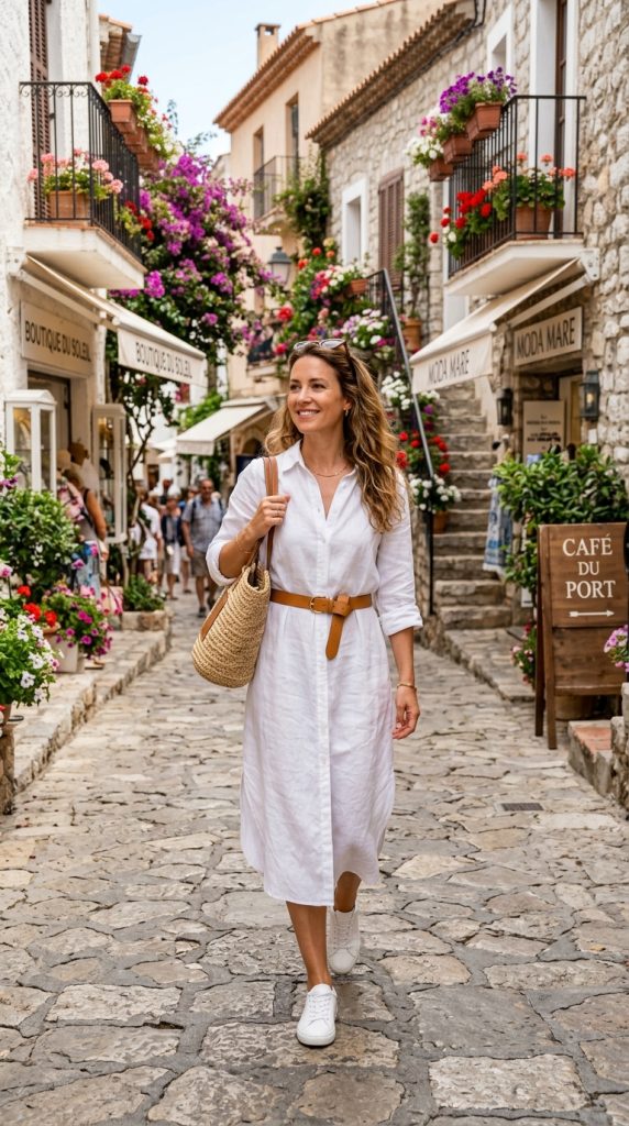Belted Shirt Dress