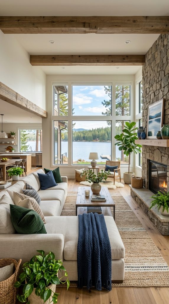 Blue and Green Accent Decor