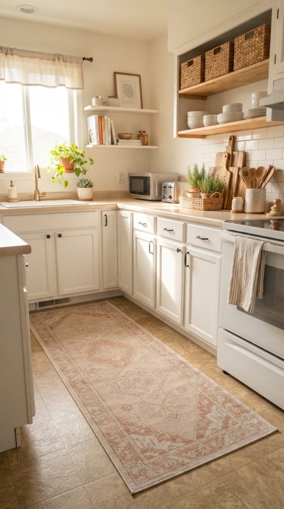 Bring In A Washable Kitchen Runner