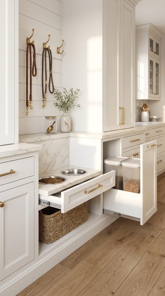 Built-In Cabinet Feeding Station