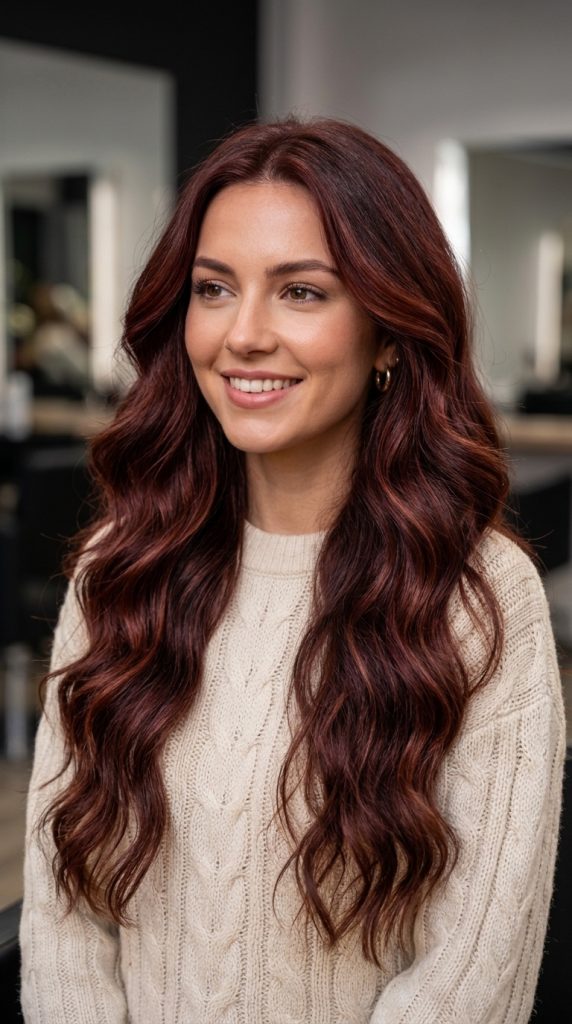 Burgundy Brown Dimension
