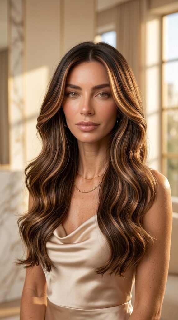 Caramel Ribbon Waves