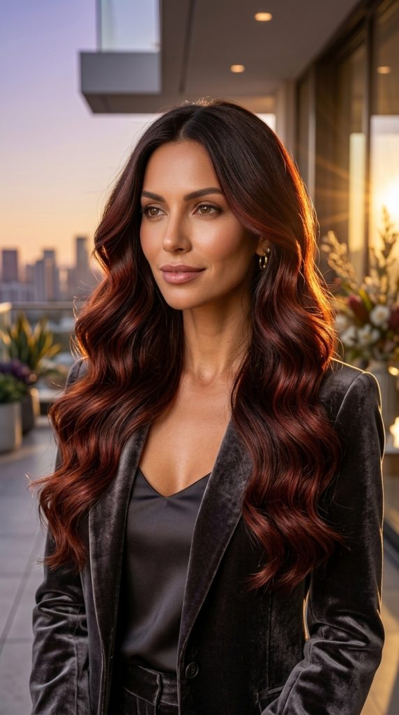 Cherry Brown Velvet Hair