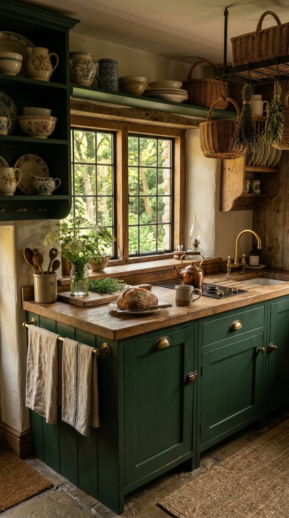 Choose Deep Forest Green Cabinets