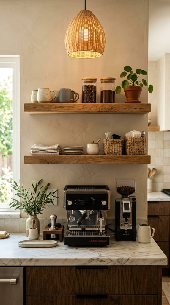 Coffee Bar Storage Corner