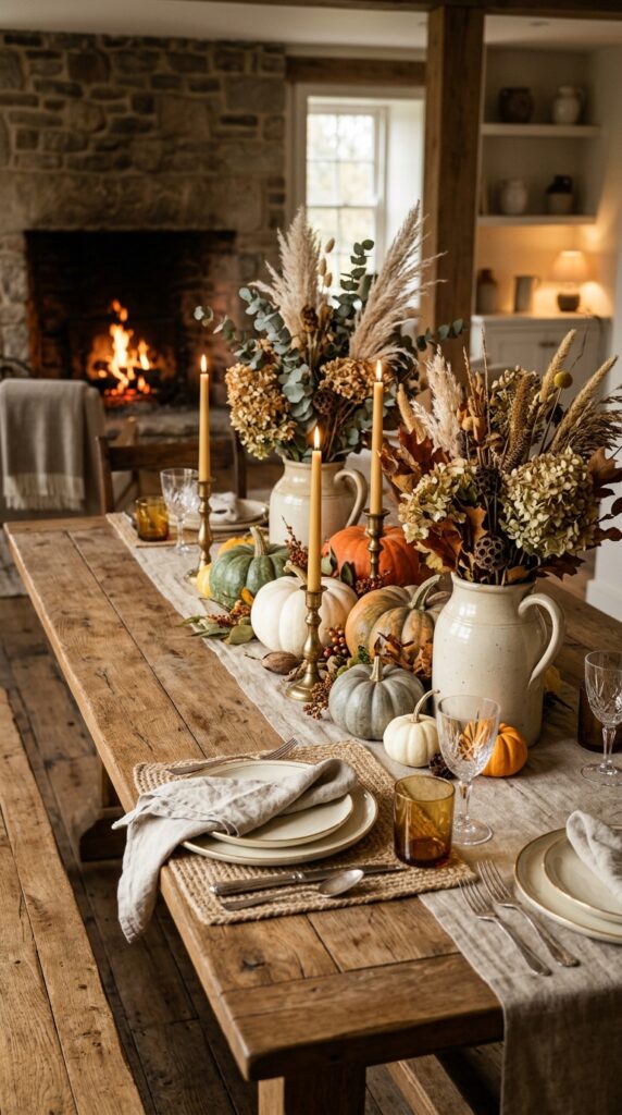 Arrange Pumpkins Inside a Vintage Basket