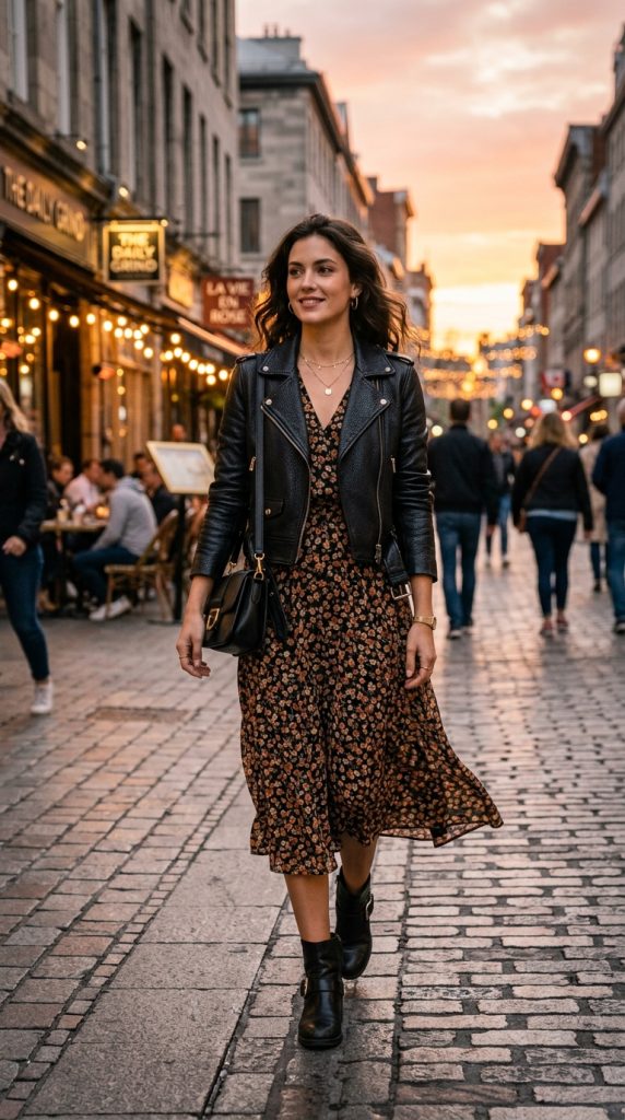 Cropped Leather Jacket Outfit