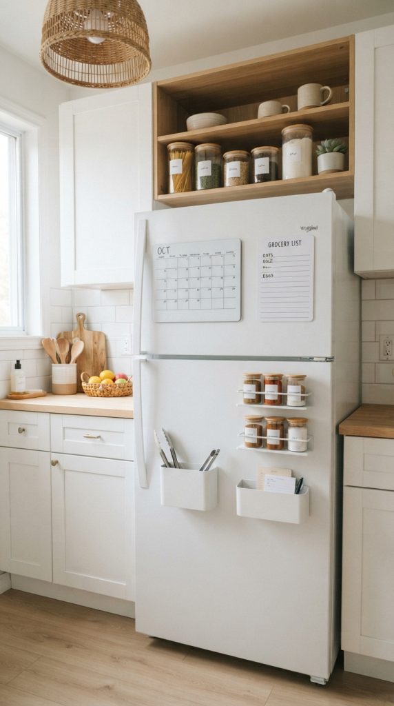 Decorate The Refrigerator With Magnetic Organization