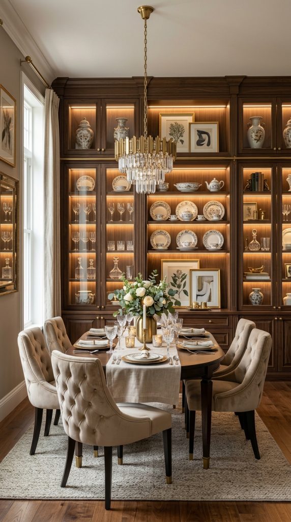 Dining Room Display Shelving