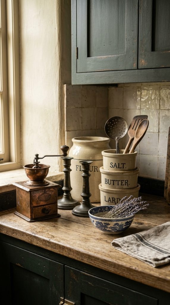 Display Antique Kitchen Accessories
