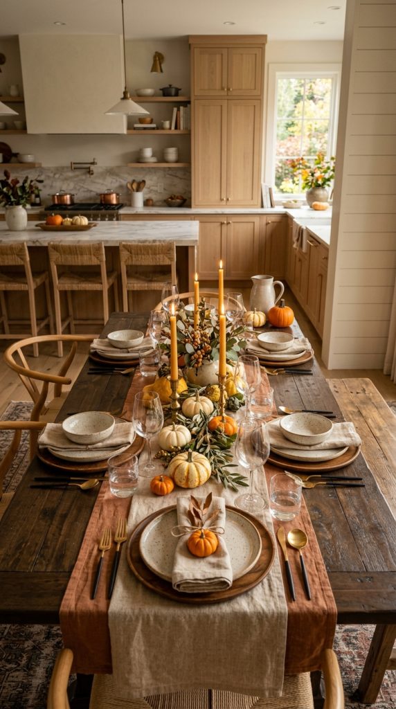 Fall Inspired Dining Table Decor