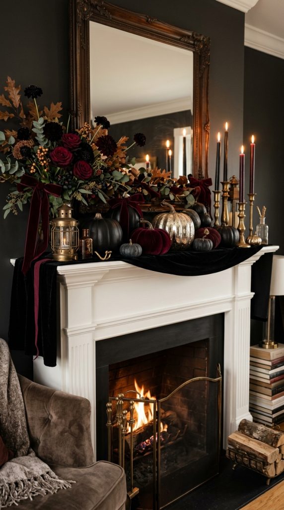 Incorporate Dark Velvet Accents