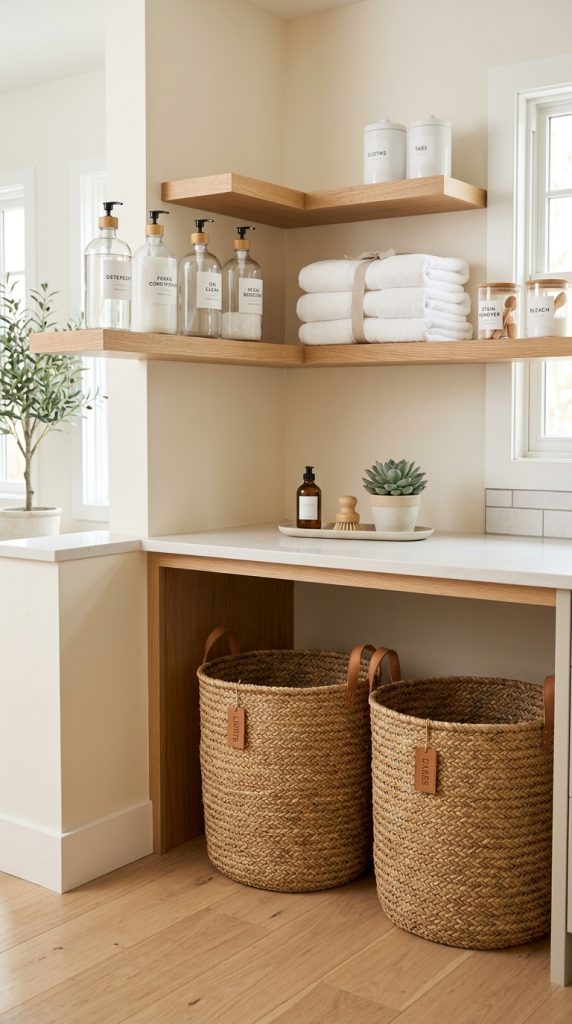 Laundry Organization Corner