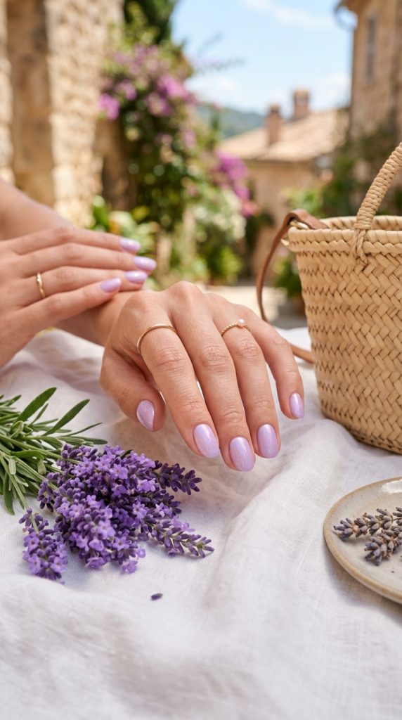 Lavender Vacation Nails