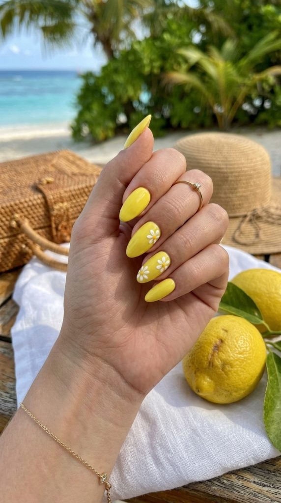 Lemon Yellow Nails