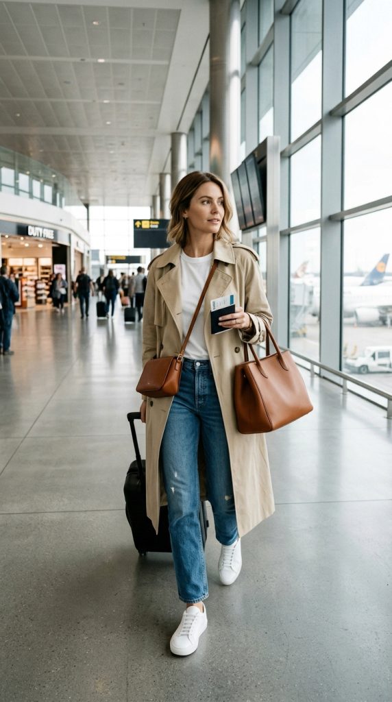 Lightweight Trench Coat With Basics