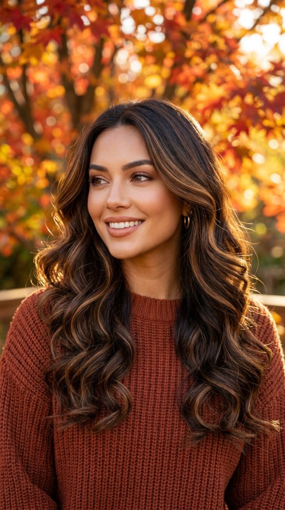 Maple Brunette Highlights