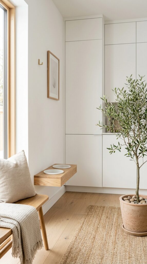 Minimalist Floating Shelf Station