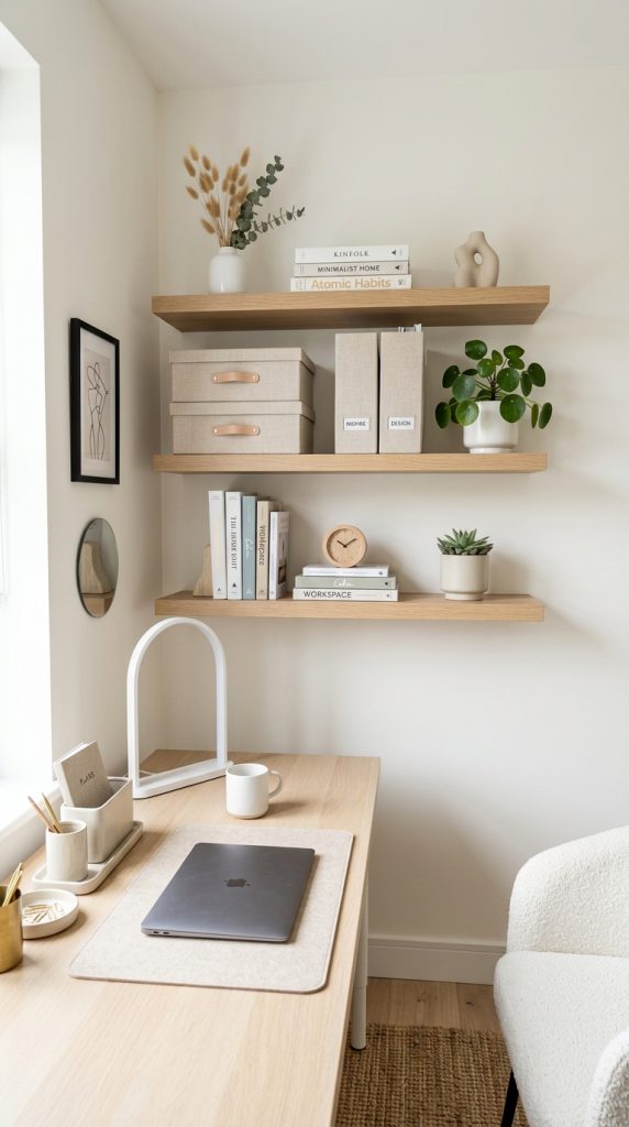 Minimalist Office Supply Corner