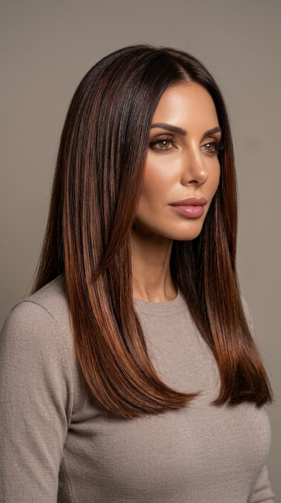 Mocha Red Brown Shine