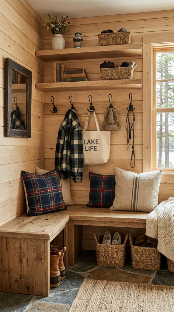 Mudroom Style Entry Corner