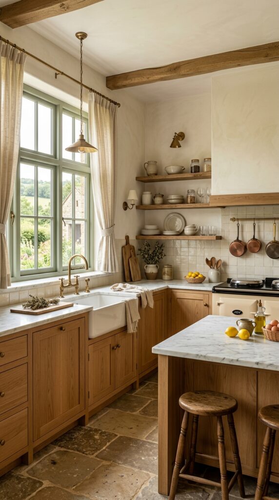Open Wooden Shelving