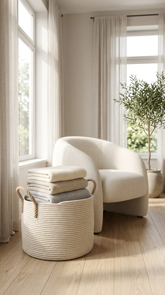 Oversized Cotton Rope Basket