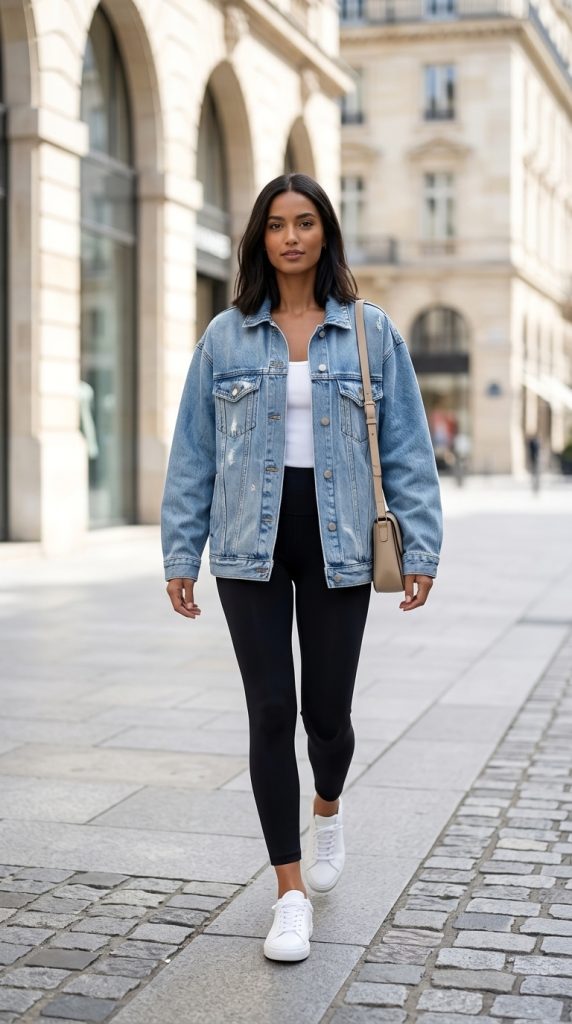 Oversized Denim Jacket Layer