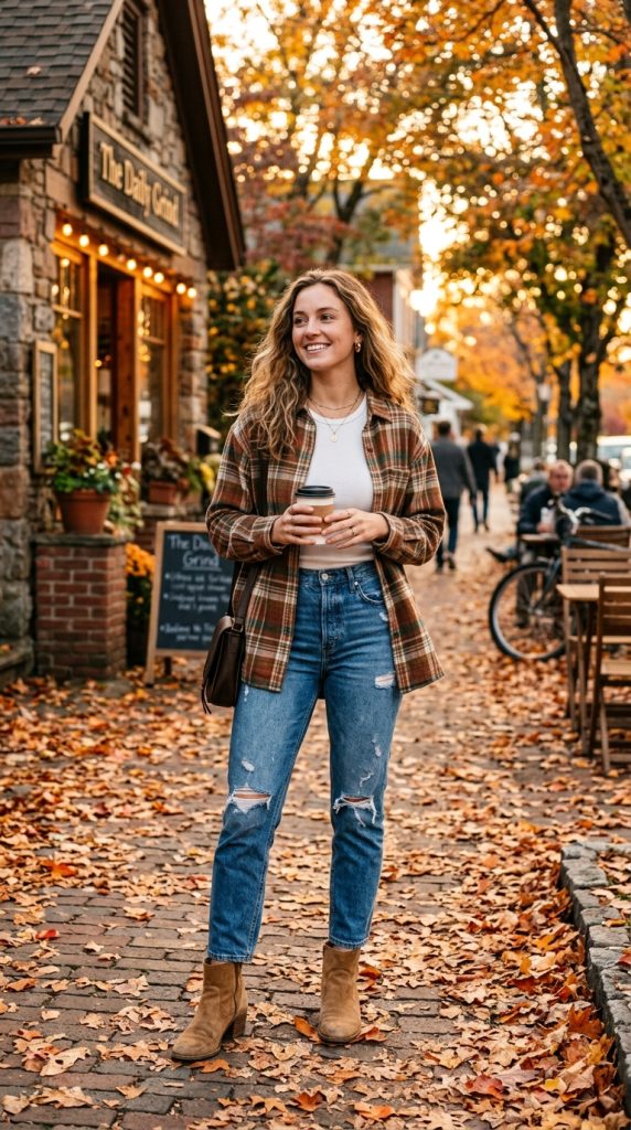 Oversized Flannel Shirt Layer