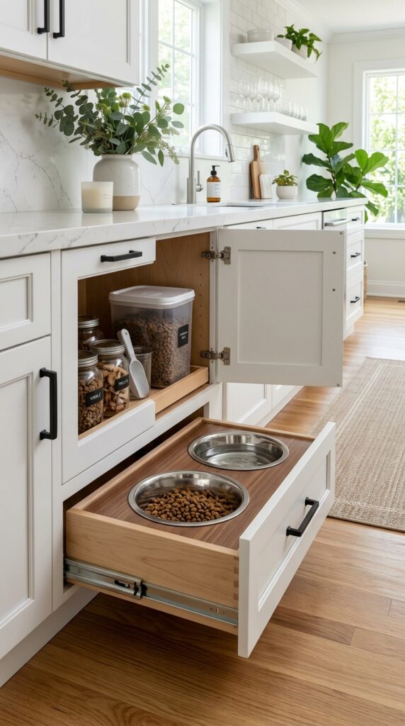 Pull-Out Drawer Feeding Station