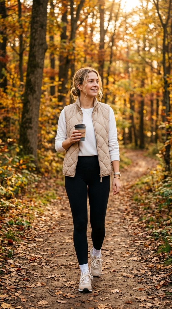 Quilted Vest Weekend Look