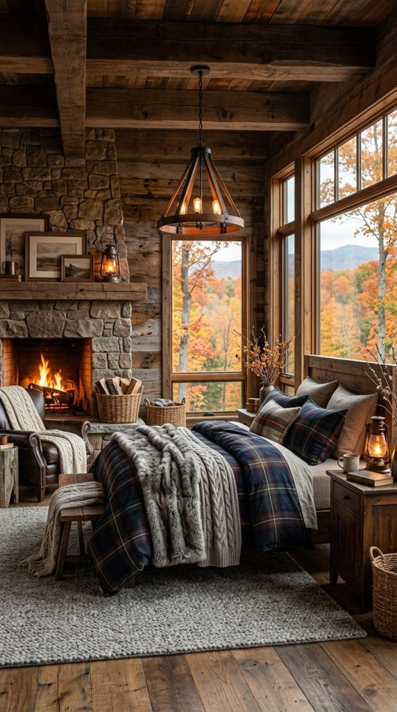 Rustic Cabin Inspired Bedroom