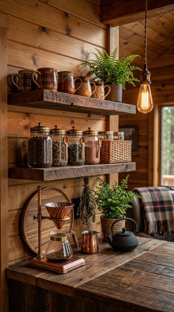 Rustic Coffee Station Corner