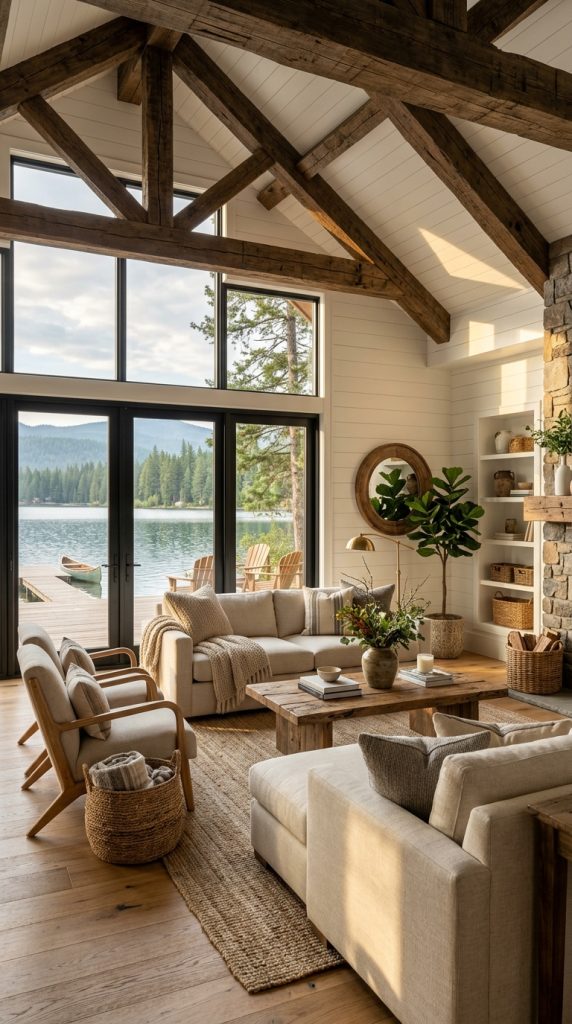 Rustic Wood Beam Ceiling