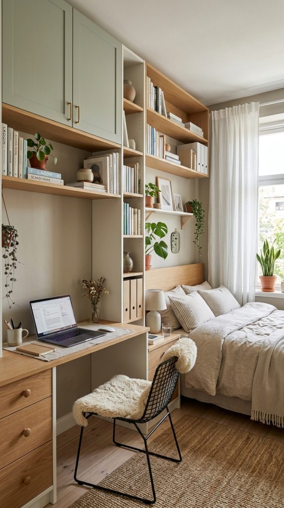 Rustic Wood Study Desk