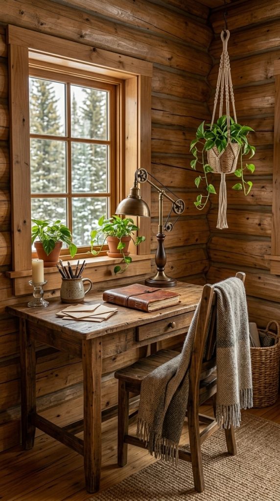Rustic Writing Desk Corner