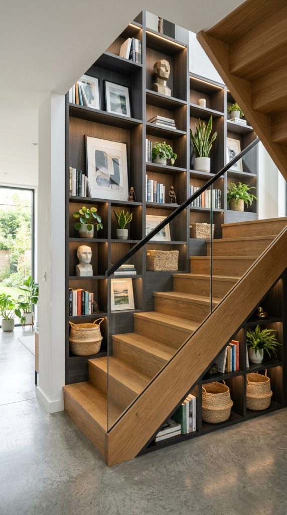 Staircase Wall Shelving
