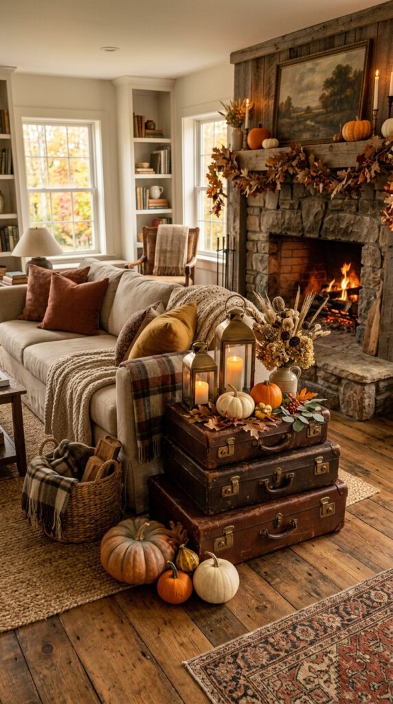 Build a Vintage Front Porch Pumpkin Display