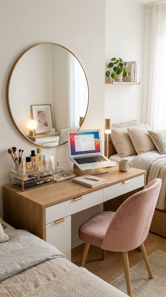 Vanity and Study Desk Combo