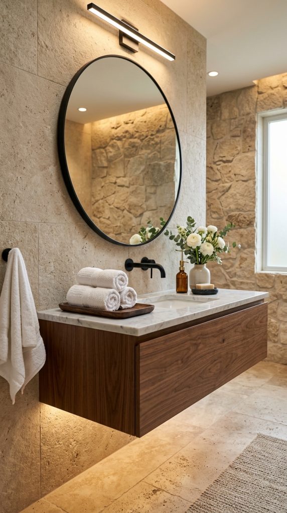 Warm Wood Vanity Designs